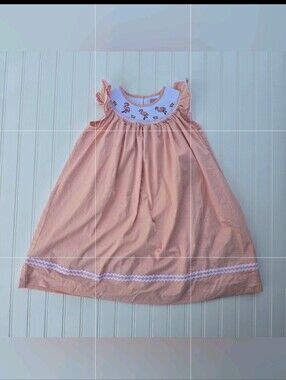 Lil Cactus Peach & White Girls Top